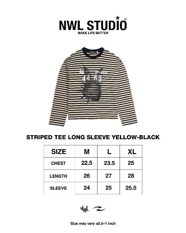 NWL NWL Striped Tee Long Sleeve Yellow Black - view 6