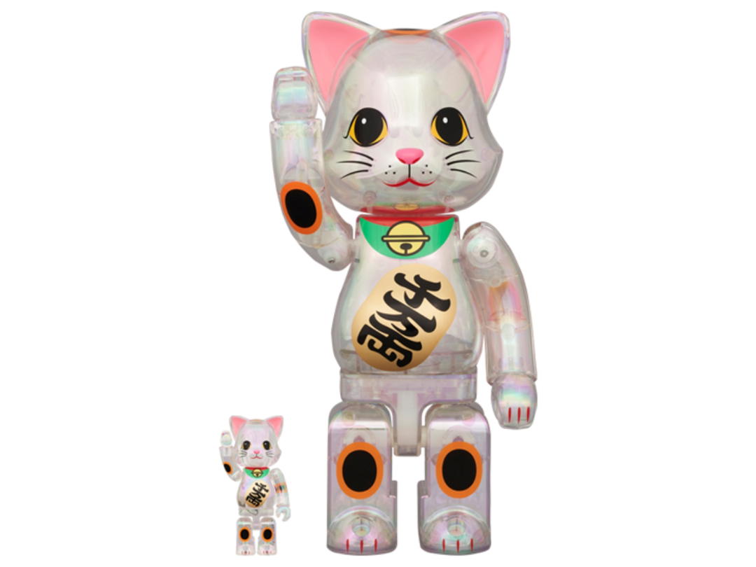 Medicom Toy NY@BRICK Maneki Neko 10,000,000 Ryo Transparent Plating 100% & 400%