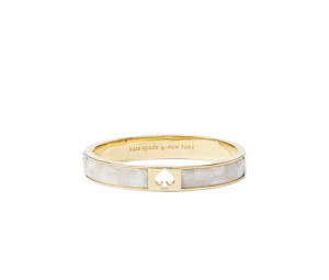 Buy Katespade Hole Punch Spade Hinge Bangle Cream at Sasom – Authentic and Ready to Ship