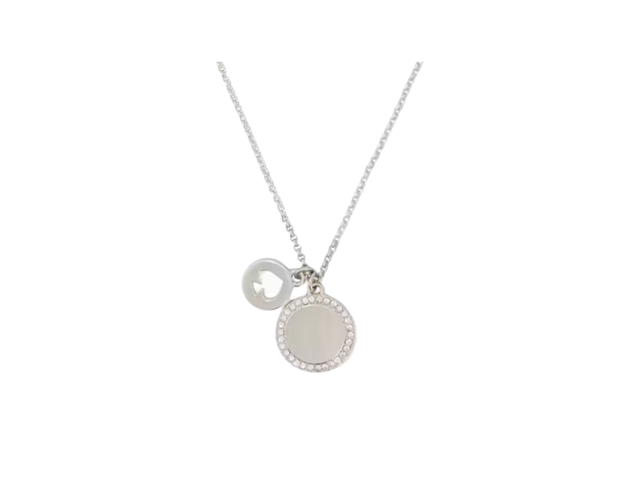 Katespade Katespade Spot The Spade Pave Charm Pendant Necklace Silver - view 1