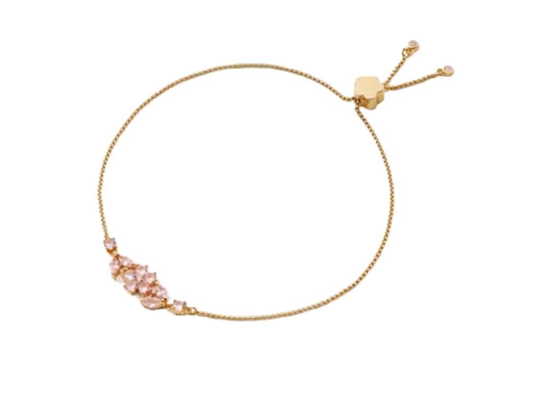 Katespade Katespade Gleaming Gardenia Flower Slider Bracele Slide Closure