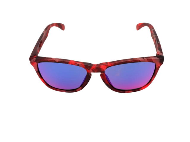 Oakley Oakley Frogskins OO9245-27 Sunglasses In Red Havana Frame With Blue Lenses - view 1