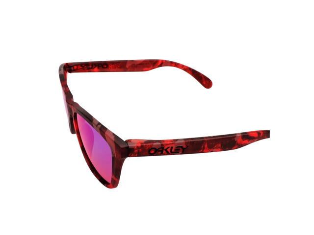 Oakley Oakley Frogskins OO9245-27 Sunglasses In Red Havana Frame With Blue Lenses - view 5