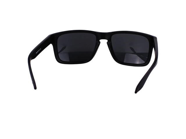 Oakley Oakley Holbrook OO9244-2756-58 In Black Acetate Frame-Silver Logo With Mercury Lenses - view 4