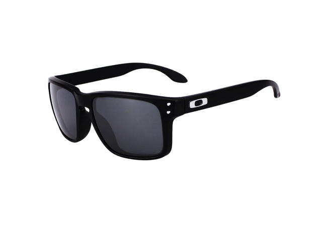 Oakley Oakley Holbrook OO9244-2756-58 In Black Acetate Frame-Silver Logo With Mercury Lenses - view 5