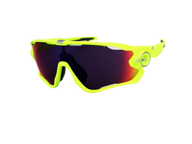 Oakley Oakley Jawbreaker OO9290-2631 In Neon Yellow Frame With Red-Blue Gradient Lenses - view 2