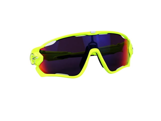 Oakley Oakley Jawbreaker OO9290-2631 In Neon Yellow Frame With Red-Blue Gradient Lenses - view 6