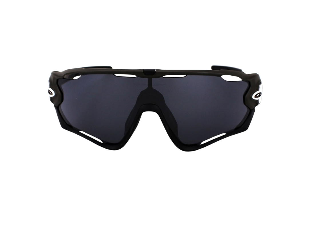 Oakley Oakley Jawbreaker OO9290-7831 In Matte Black-White Frame With Grey Lenses