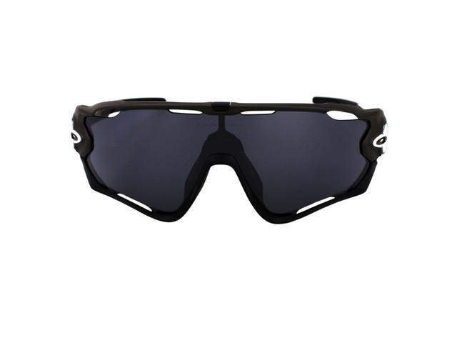 Oakley Oakley Jawbreaker OO9290-7831 In Matte Black-White Frame With Grey Lenses - view 1
