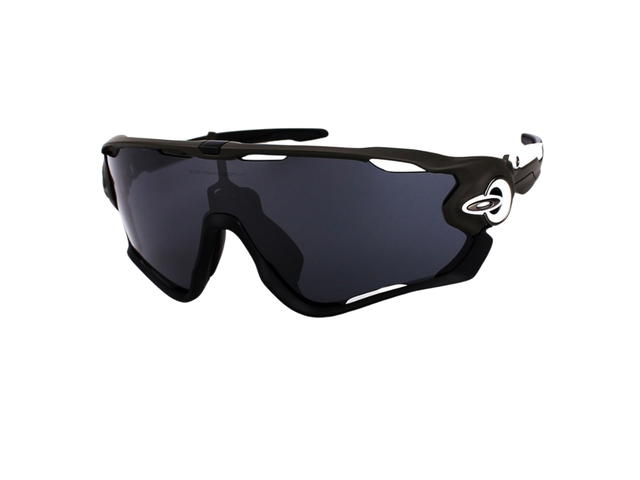 Oakley Oakley Jawbreaker OO9290-7831 In Matte Black-White Frame With Grey Lenses - view 2
