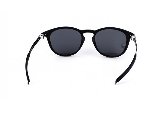 Oakley Oakley Pitchman R OO9439-0150-50 In Black Acetate Frame-Metal Logo Hinge With Grey Lenses - view 4