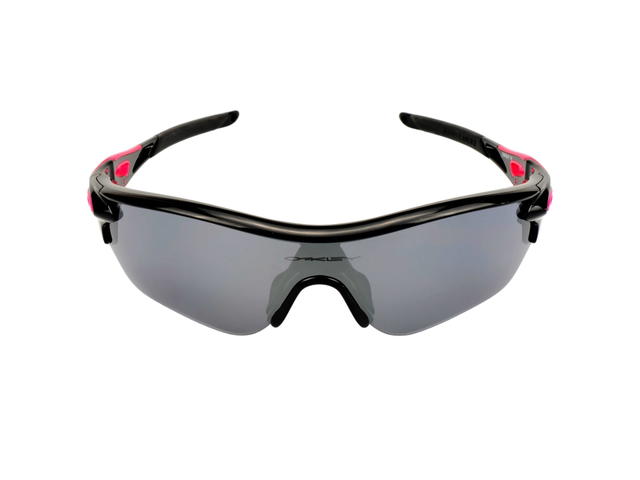 Oakley Oakley Radarlock 009183-07 Sunglasses In Black-Pink Acetate Frame With Grey Lenses - view 1