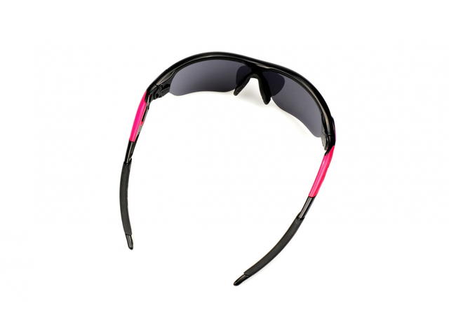Oakley Oakley Radarlock 009183-07 Sunglasses In Black-Pink Acetate Frame With Grey Lenses - view 4
