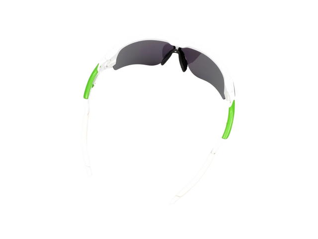 Oakley Oakley Radarlock OO9181-35 Sunglasses In White-Green Acetate Frame With Blue Green Gradient Lenses - view 4