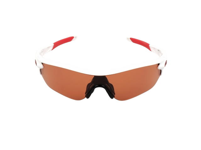 Oakley Oakley Radarlock OO9206-10 In White-Red Acetate Frame With Red Lenses - view 1