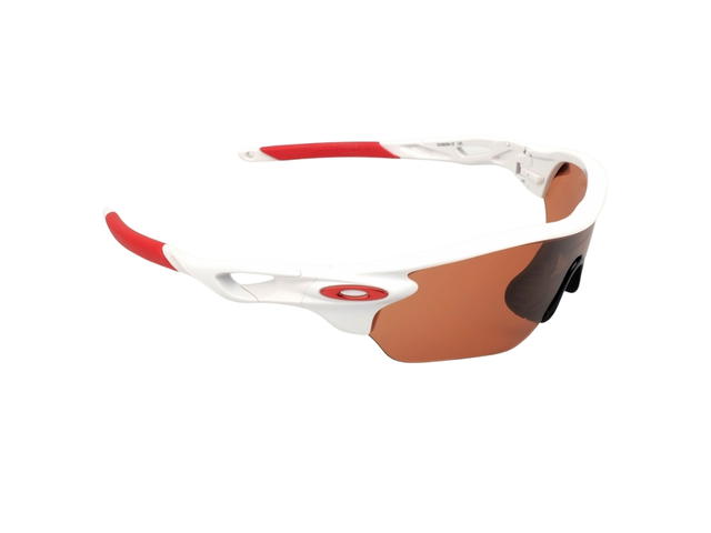 Oakley Oakley Radarlock OO9206-10 In White-Red Acetate Frame With Red Lenses - view 3