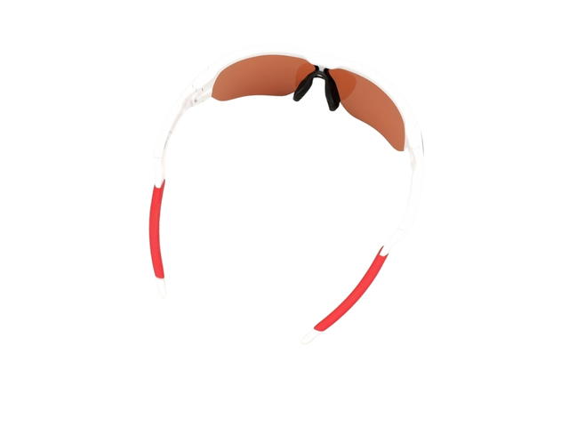 Oakley Oakley Radarlock OO9206-10 In White-Red Acetate Frame With Red Lenses - view 4