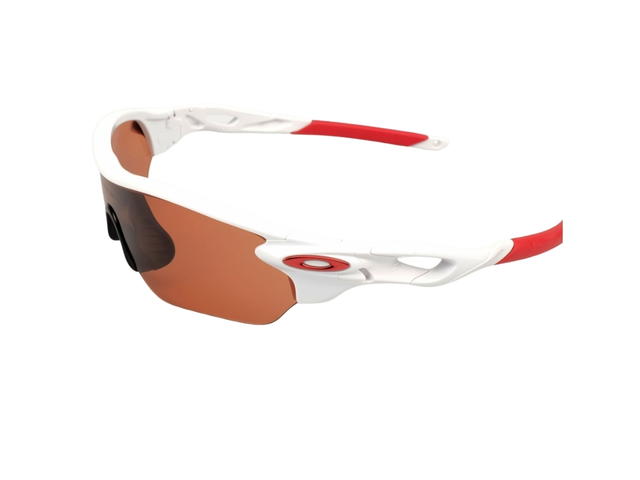 Oakley Oakley Radarlock OO9206-10 In White-Red Acetate Frame With Red Lenses - view 5