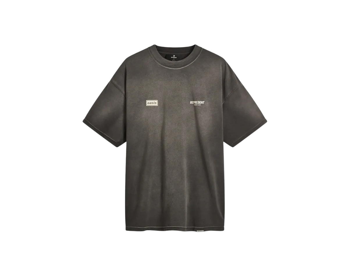 Represent Represent X Oasis Owners Club T-Shirt Stained Black