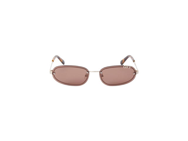 Off-White Off-White Miami Sunglasses In Gold Acetate Frame With Havana Lenses - view 2