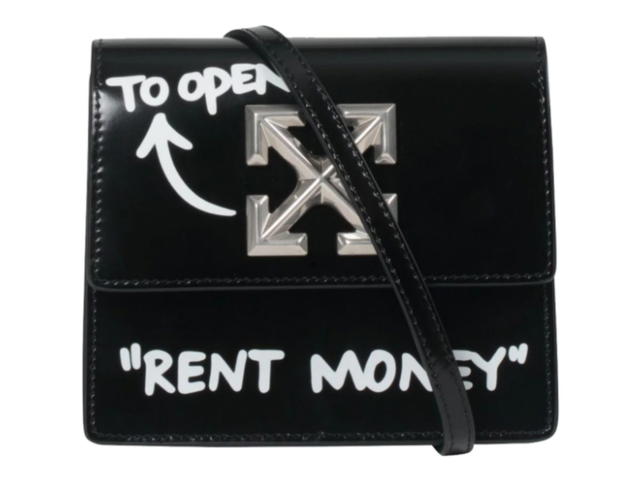 Off-White OFF-WHITE 0.7 Jitney Bag "RENT MONEY" Black/White - view 1
