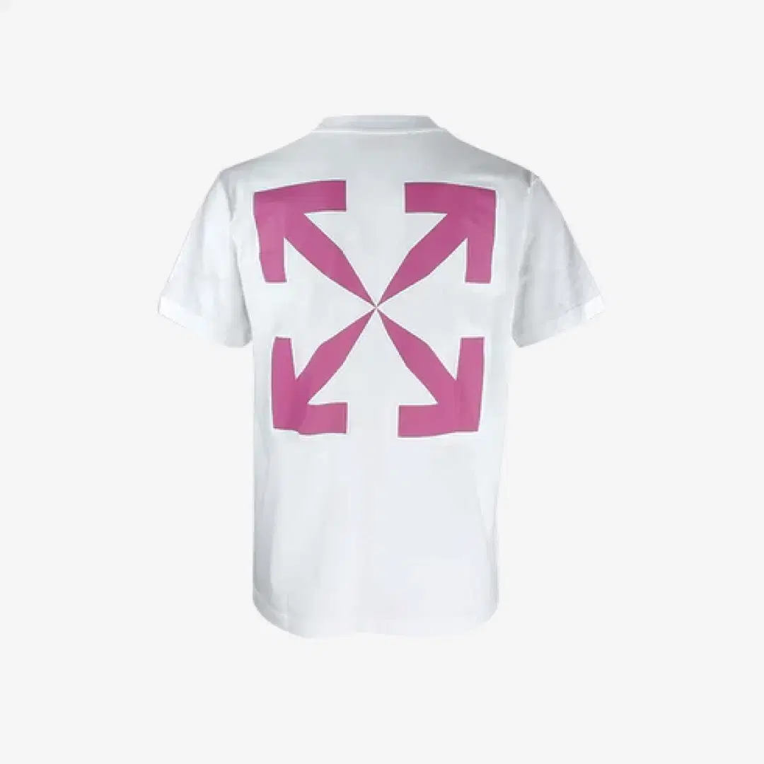 Off-White Off-White 90's DJ Slim Fit T-Shirt White/Fuchsia