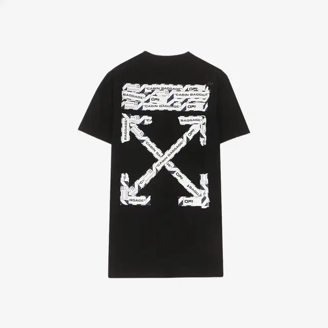 Off-White Off-White Airport Tape S/S Slim T-Shirt Black - view 2