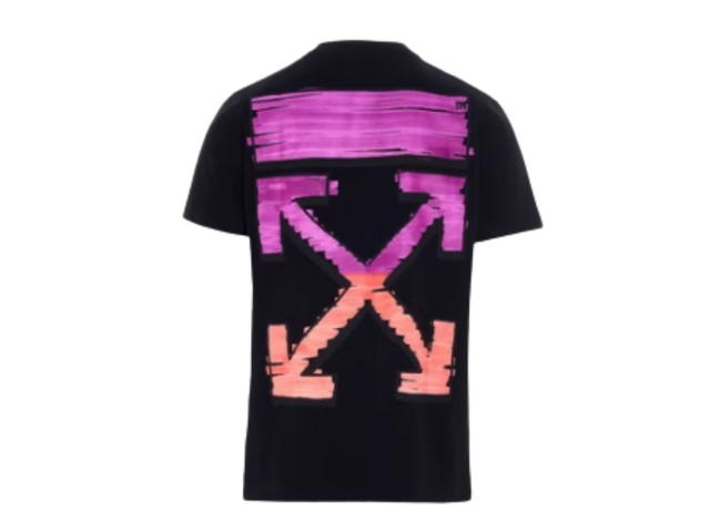Off-White Off-White Arrow Print Logo Marker S/S Over Tee Navy/Purple - view 1