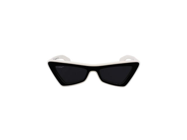 Off-White Off-White Artemisia Sunglasses In Black-White Acetate Frame With Dark Grey Lenses - view 2