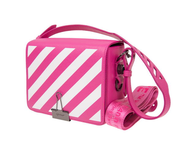 Off-White Off-White Binder Clip Bag Diag Fuchsia White - view 2