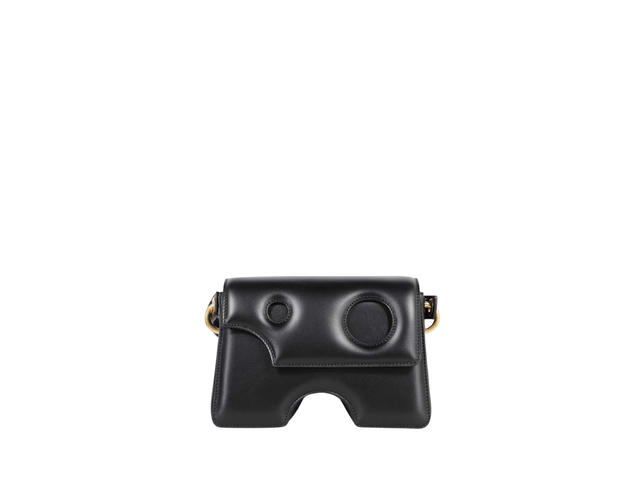 Off-White Off-White Burrow-22 Shoulder Bag In Leather With Gold Hardware Black - view 1