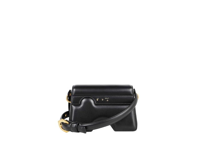 Off-White Off-White Burrow-22 Shoulder Bag In Leather With Gold Hardware Black - view 2