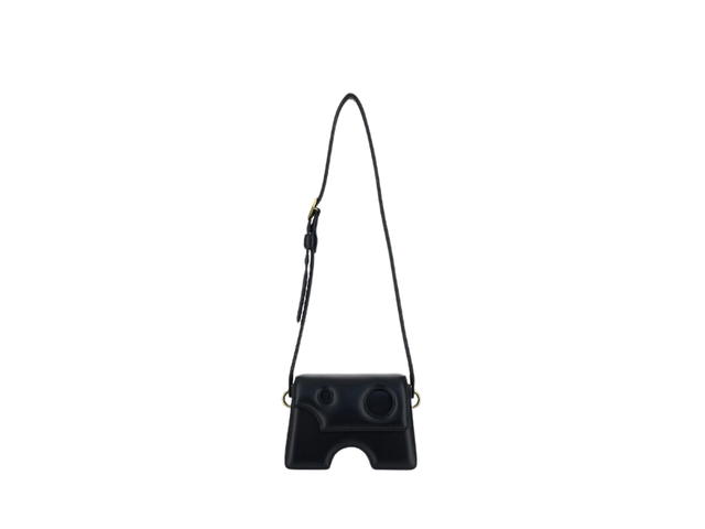 Off-White Off-White Burrow-22 Shoulder Bag In Leather With Gold Hardware Black - view 3