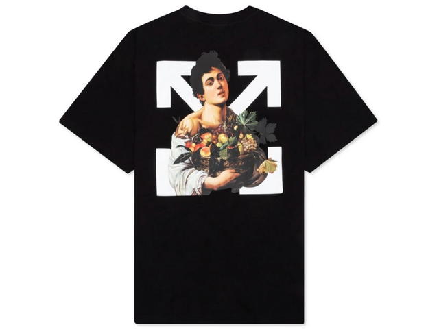 Off-White OFF-WHITE C/O VIRGIL ABLOH CARAVAGGIO BOY S/S OVER TEE BLACK/WHITE - view 1