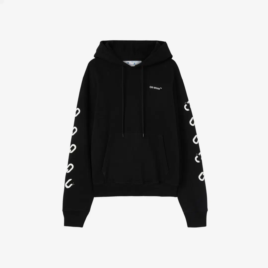 Off-White Off-White Chain Arrow Slim Hoodie Black