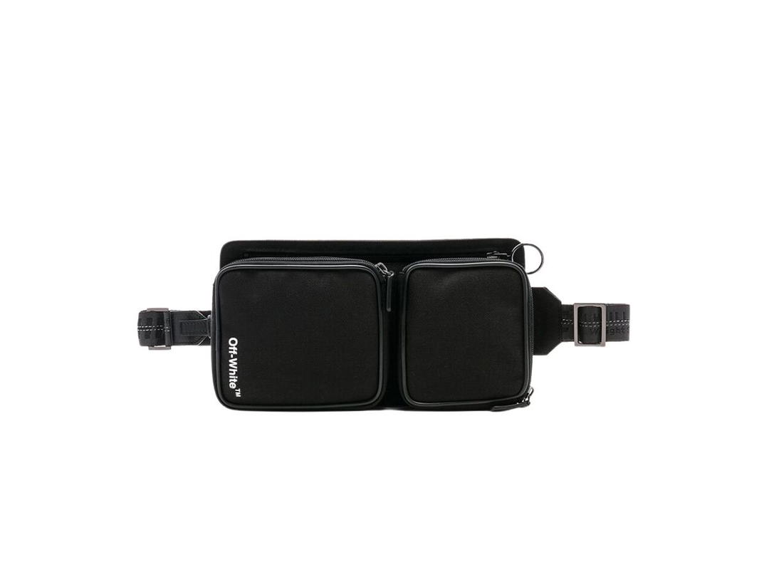 Off-White Off-White Cordura Belt Bag With Logo Print Black