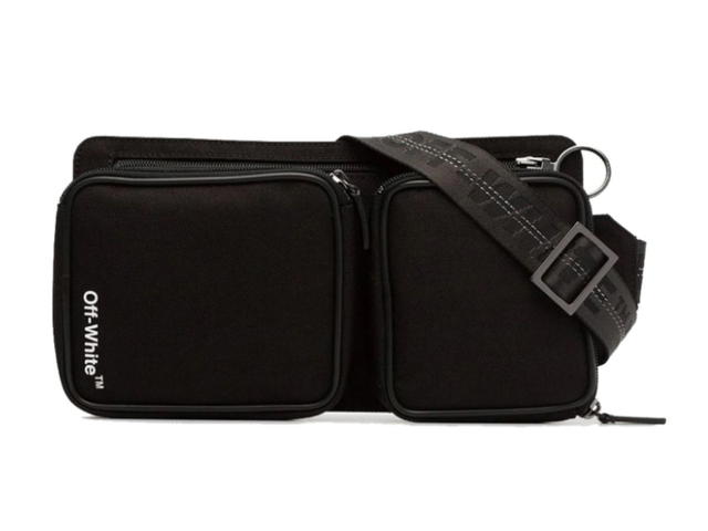 Off-White OFF-WHITE Cordura Logo Belt Bag Print Black - view 1