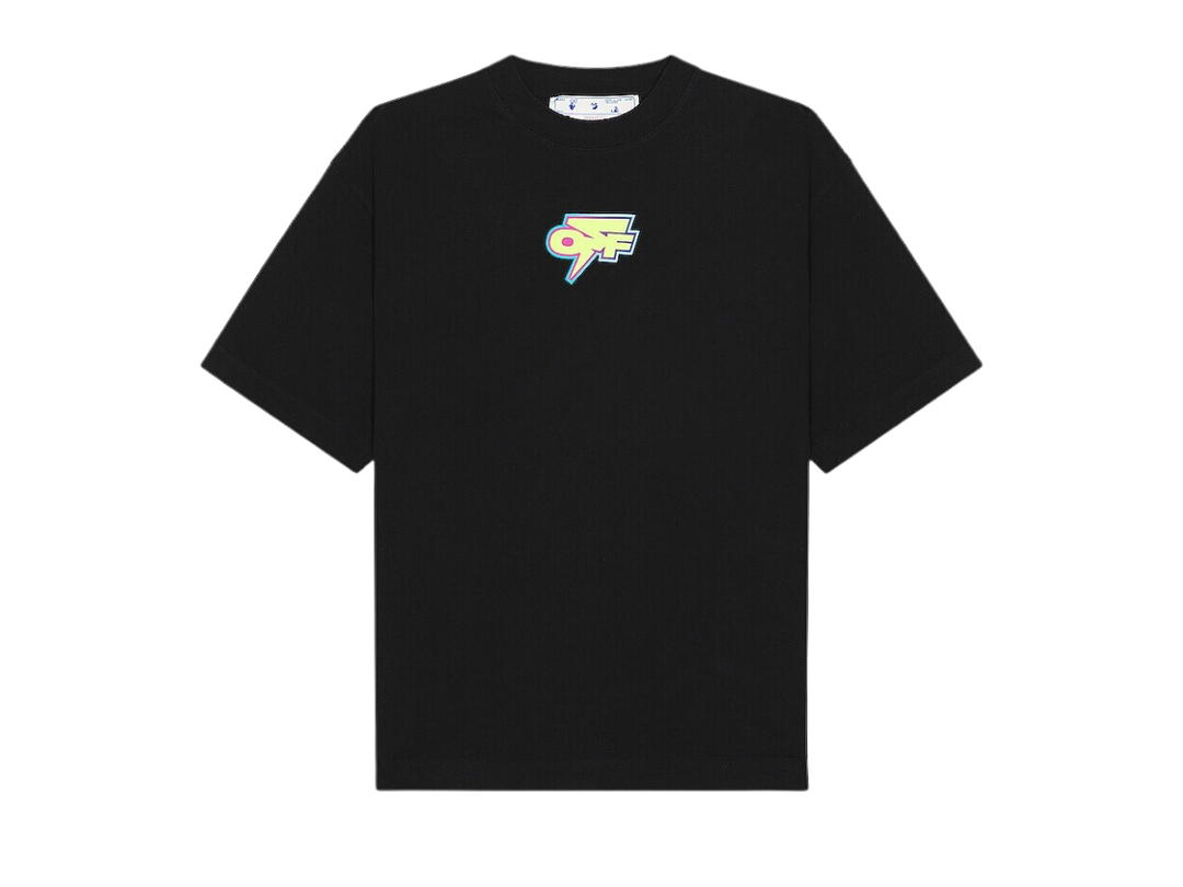 Off-White Off-White Degrade Thunder Skate Oversized Tee Black