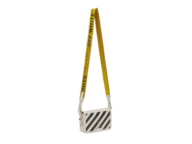 Off-White Off-White Diag Mini Flap Bag White Black - view 3