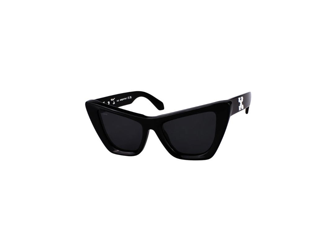 Off-White Off-White Edvard Sunglasses In Black Acetate Frame With Black Lenses