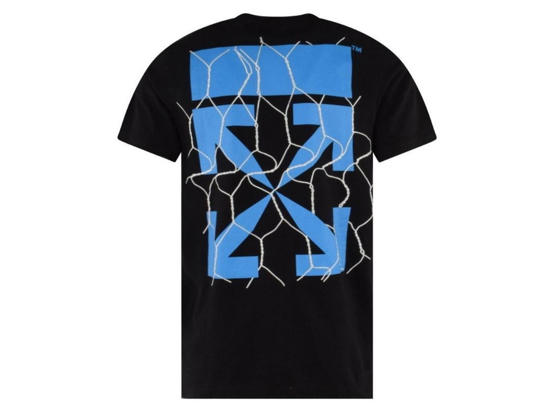 Off-White OFF-WHITE Fence Arrow Slim T-Shirt Black/Blue