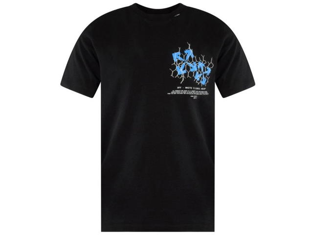 Off-White OFF-WHITE Fence Arrow Slim T-Shirt Black/Blue - view 2