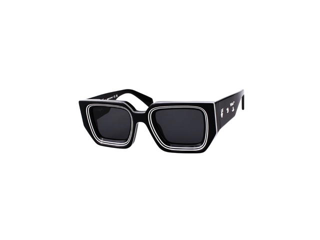 Off-White Off-White Francisco Sunglasses In Black Acetate Frame With Black Lenses - view 1