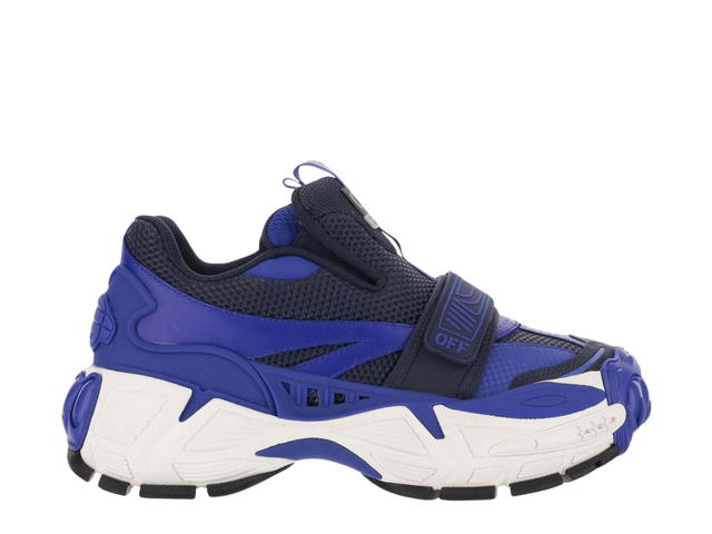 Off-White Off-White Glove Sneakers In Leather and Polyester Blue Fluo - view 1