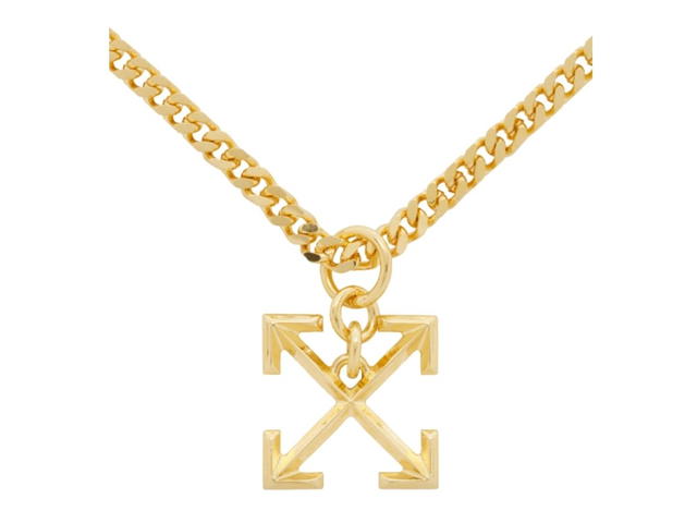 Off-White Off-White gold arrow necklace - view 2