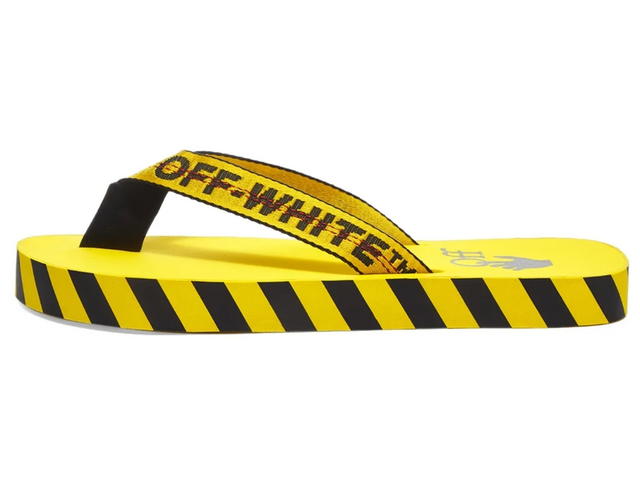 Off-White Off-White Industrial Belt Flip Fop Yellow & Black - view 2