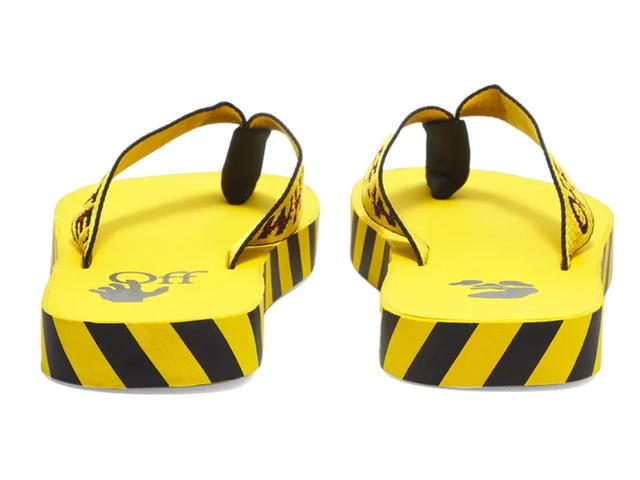 Off-White Off-White Industrial Belt Flip Fop Yellow & Black - view 3