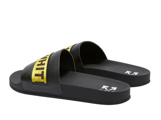 Off-White Off-White Industrial Belt Slides Black Yellow - view 3