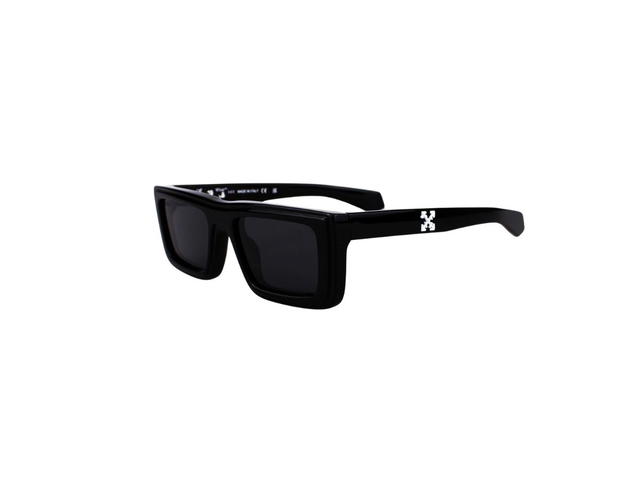 Off-White Off-White Jacob Sunglasses In Black Acetate Frame With Black Lenses - view 3