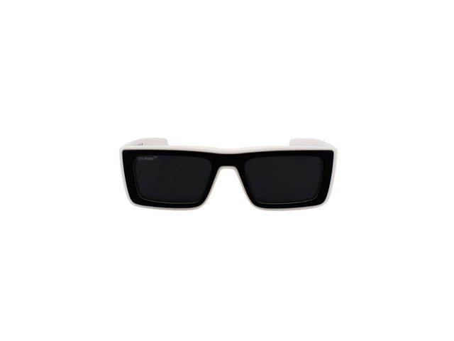 Off-White Off-White Jacob Sunglasses In White Acetate Frame With Dark Grey Lenses - view 2